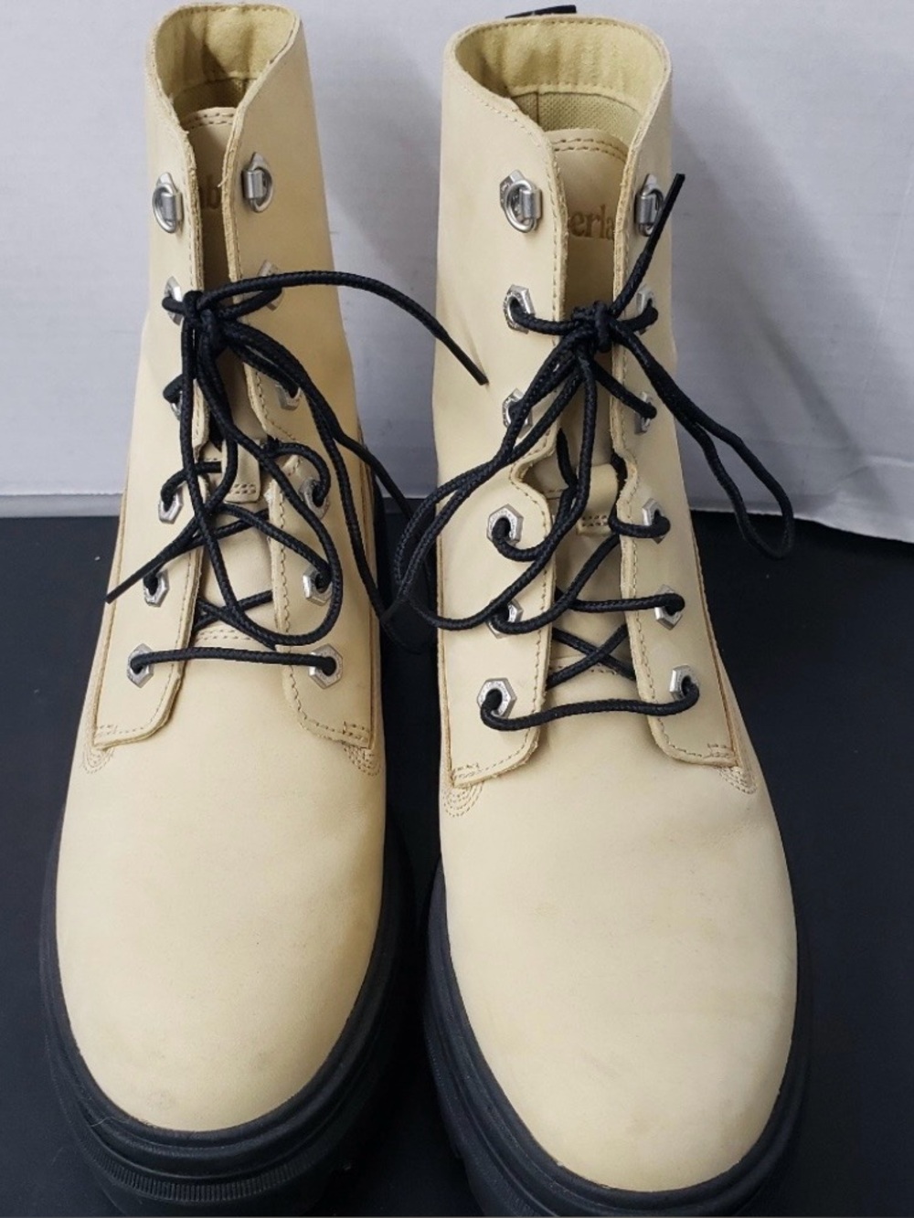 Timberland Everleigh 6in Lace Up Boots Beige - Picture 4 of 8
